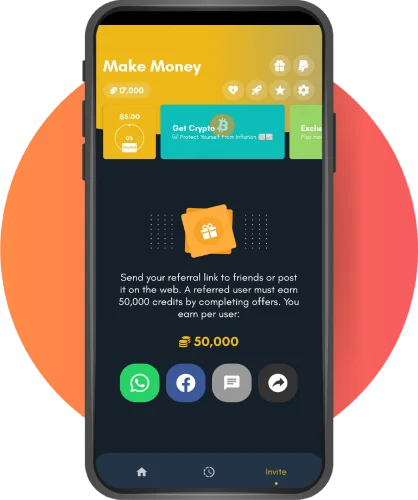 Ganar dinero con referidos en Make Money App