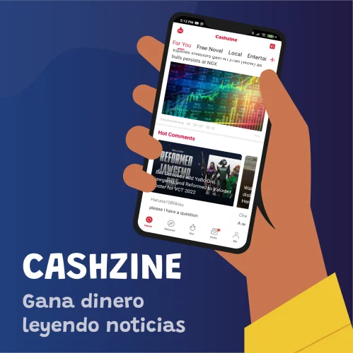 Gana dinero leyendo noticias con Cashzine app