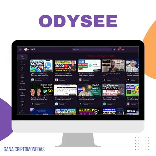 Las mejores formas para ganar dinero en internet - Gana criptomonedas con Odysee
